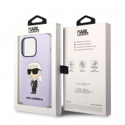 Karl Lagerfeld Liquid Silicone Ikonik NFT Case for iPhone 14 Pro Max (purple) 5