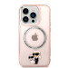 Karl Lagerfeld IML Karl and Choupette NFT MagSafe Case - дизайнерски силиконов кейс за iPhone 14 Pro (розов) 2