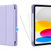 Tech-Protect SC Pen Case - силиконов кейс и поставка за iPad 10 (2022) (лилав)  2