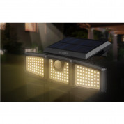 Blitzwolf LED Solar Lamp With Outdoor Sensor BW-OLT9 - външна соларна LED лампа със сензор за движение (черен) 3
