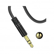 Dudao L11 Angled Aux Audio Cable - качествен 3.5 мм. аудио кабел (100 см) (черен) 9