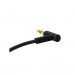 Dudao L11 Angled Aux Audio Cable - качествен 3.5 мм. аудио кабел (100 см) (черен) 3