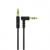 Dudao L11 Angled Aux Audio Cable - качествен 3.5 мм. аудио кабел (100 см) (черен)