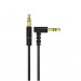 Dudao L11 Angled Aux Audio Cable - качествен 3.5 мм. аудио кабел (100 см) (черен) 1