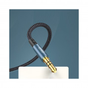 Joyroom Stereo Audio Aux Cable - качествен 3.5 мм. аудио кабел (150 см) (син) 5