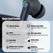 Lenovo HT05 TWS Earphones - безжични блутут слушалки със зареждащ кейс (черен) 5