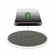 4smarts Wireless Charger VoltBeam Style 15W - поставка (пад) за безжично зареждане на Qi съвместими мобилни устройства (сив) 1