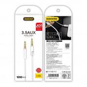 Dudao L12S Aux Audio Cable - качествен 3.5 мм аудио кабел (100 см) (бял) 1