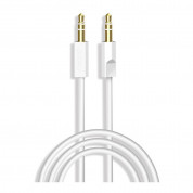 Dudao L12S Aux Audio Cable - качествен 3.5 мм аудио кабел (100 см) (бял)