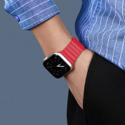 Dux Ducis Silicone Magnetic Strap (Chain Version) - магнитна силиконова каишка за Apple Watch 42мм, 44мм, 45мм, Ultra 49мм (червен) 2