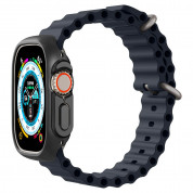 Spigen Thin Fit Case - качествен твърд кейс за Apple Watch Ultra 49мм (черен) 10