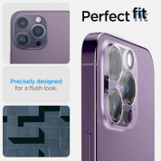 Spigen Optik Lens Protector - комплект 2 броя предпазни стъклени протектора за камерата на iPhone 14 Pro, iPhone 14 Pro Max (прозрачен) 11