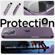 Spigen Optik Lens Protector - комплект 2 броя предпазни стъклени протектора за камерата на iPhone 14 Pro, iPhone 14 Pro Max (прозрачен) 10