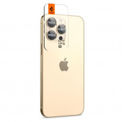 Spigen Optik Pro tR Ez Fit Lens Protector 2 Pack for iPhone 14 Pro, iPhone 14 Pro Max (gold)  1