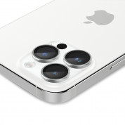 Spigen Optik Pro tR Ez Fit Lens Protector - 2 комплекта предпазни стъклени лещи за камерата на iPhone 14 Pro, iPhone 14 Pro Max (сребрист) 4