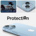 Spigen Optik Pro tR Ez Fit Lens Protector 2 Pack - 2 комплекта предпазни стъклени лещи за камерата на iPhone 14, iPhone 14 Plus (син) 8