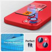 Spigen Optik Pro tR Ez Fit Lens Protector 2 Pack - 2 комплекта предпазни стъклени лещи за камерата на iPhone 14, iPhone 14 Plus (червен) 9