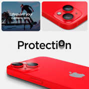 Spigen Optik Pro tR Ez Fit Lens Protector 2 Pack - 2 комплекта предпазни стъклени лещи за камерата на iPhone 14, iPhone 14 Plus (червен) 10