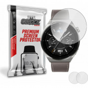 GrizzGlass Hybrid Glass Protector Set - хибридно защитно покритие за дисплея на Huawei Watch GT3 Pro 46мм (2 броя) (прозрачен)