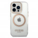 Guess Translucent MagSafe Case - хибриден удароустойчив кейс с MagSafe за iPhone 14 Pro Max (златист-прозрачен) 2