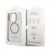 Guess Translucent MagSafe Case - хибриден удароустойчив кейс с MagSafe за iPhone 14 Pro Max (златист-прозрачен) 6