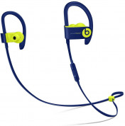 Beats Powerbeats 3 Pop Collection Wireless Earphones - спортни безжични слушалки с микрофон и управление на звука за iPhone, iPod и iPad (син-жълт) (разопакован продукт)