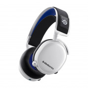 SteelSeries Arctis 7P+ Wireless Gaming Headset - уникални безжични гейминг слушалки с микрофон (бял)