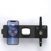 4smarts Wireless Charger UltiMag Lucid Triplefold 15W - тройна поставка (пад) за безжично зареждане за iPhone с Magsafe, Apple Watch и AirPods (черен) 7