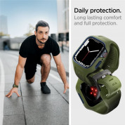 Spigen Liquid Air Pro Case - удароустойчив TPU кейс с вградена каишка за Apple Watch 45мм (зелен) 10