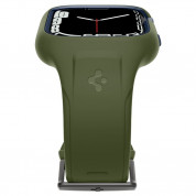 Spigen Liquid Air Pro Case - удароустойчив TPU кейс с вградена каишка за Apple Watch 45мм (зелен) 5