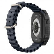 Spigen Rugged Armor Case - удароустойчив TPU кейс за Apple Watch Ultra 49мм (черен) 7