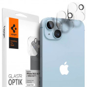 Spigen Optik Lens Protector - комплект 2 броя предпазни стъклени протектора за камерата на iPhone 14, iPhone 14 Plus (прозрачен)