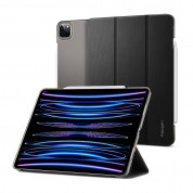 Spigen Liquid Air Folio Case - силиконов (TPU) кейс с висока степен на защита и поставка за iPad Pro 11 M2 (2022), iPad Pro 11 M1 (2021) (черен)