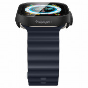 Spigen Thin Fit 360 Case - качествен твърд кейс с вграден стъклен протектор за дисплея на Apple Watch Ultra 49мм (черен) 9