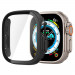 Spigen Thin Fit 360 Case - качествен твърд кейс с вграден стъклен протектор за дисплея на Apple Watch Ultra 49мм (черен) 1