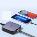 Ugreen GaN Travel Fast Wall Charger 200W - захранване за ел. мрежа за лаптопи, смартфони и таблети с 4xUSB-C и 2xUSB-A изходи с технология за бързо зареждане (тъмносив) 6