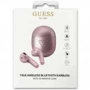 Guess Triangle Logo 5.0 4H Stereo TWS Headset - безжични блутут слушалки със зареждащ кейс за мобилни устройства (лилав)  2