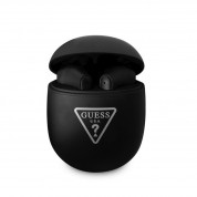 Guess Triangle Logo 5.0 4H Stereo TWS Headset - безжични блутут слушалки със зареждащ кейс за мобилни устройства (черен)