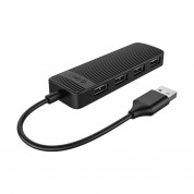 Orico USB-A 2.0 Hub 4 Port (FL02-BK-BP) - 4-портов USB 2.0 хъб (черен)  1