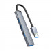 Orico USB-A 3.0 4-Port Hub (AH-A13-GY-BP) - 4-портов USB-A 3.0 хъб за MacBook и преносими компютри (15 см) (сив) 1