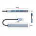 Orico USB-A 3.0 4-Port Hub (AH-A13-GY-BP) - 4-портов USB-A 3.0 хъб за MacBook и преносими компютри (15 см) (сив) 2