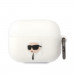 Karl Lagerfeld AirPods Pro 3D Logo NFT Karl Head Silicone Case - силиконов калъф с карабинер за Apple AirPods Pro (бял) 1