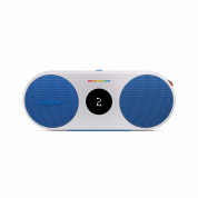 Polaroid P2 Music Player - безжичен портативен спийкър за мобилни устройства (син-бял)