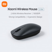 Xiaomi Mi Lite Wireless Mouse - безжична мишка за PC и Mac (черен) 3