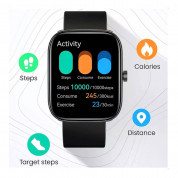 Haylou LS13 GST Lite Smartwatch - умен фитнес часовник с фунция за измерване на пулса за iOS и Android (черен) 1