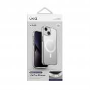 Uniq LifePro Xtreme Magnetic Case - хибриден удароустойчив кейс с MagSafe за iPhone 14 Plus (прозрачен) 7