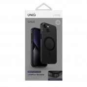 Uniq LifePro Xtreme Magnetic Case - хибриден удароустойчив кейс с MagSafe за iPhone 14 Plus (черен-прозрачен) 7