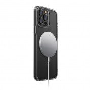 Uniq LifePro Xtreme Magnetic Case - хибриден удароустойчив кейс с MagSafe за iPhone 14 Plus (черен-прозрачен) 6