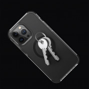 Uniq Combat MagClick Case - хибриден удароустойчив кейс за с MagSafe за iPhone 14 Pro Max (прозрачен) 5