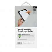 Uniq Combat MagClick Case - хибриден удароустойчив кейс за с MagSafe за iPhone 14 Pro Max (лилав-прозрачен) 5